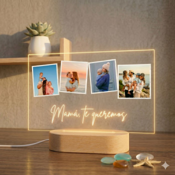 Lámpara personalizada para mamá - Regala momentos inolvidables