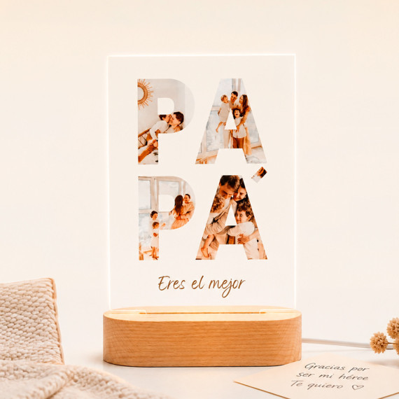 Lámpara Papá - Modelo Single | Personalízate