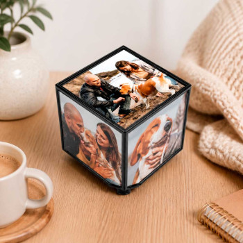 Cubo Portafoto Giratorio | Personalízate