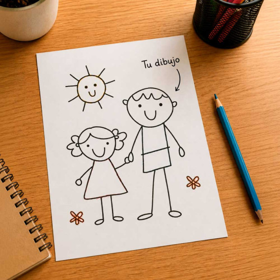 Llavero Mejor Papá con Dibujo Grabado | Personalízate