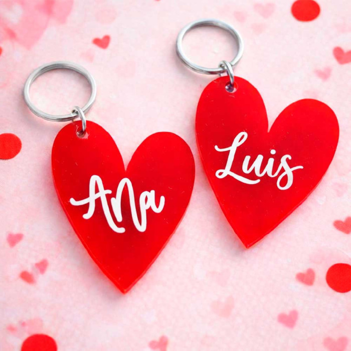 Llaveros Corazón para Parejas