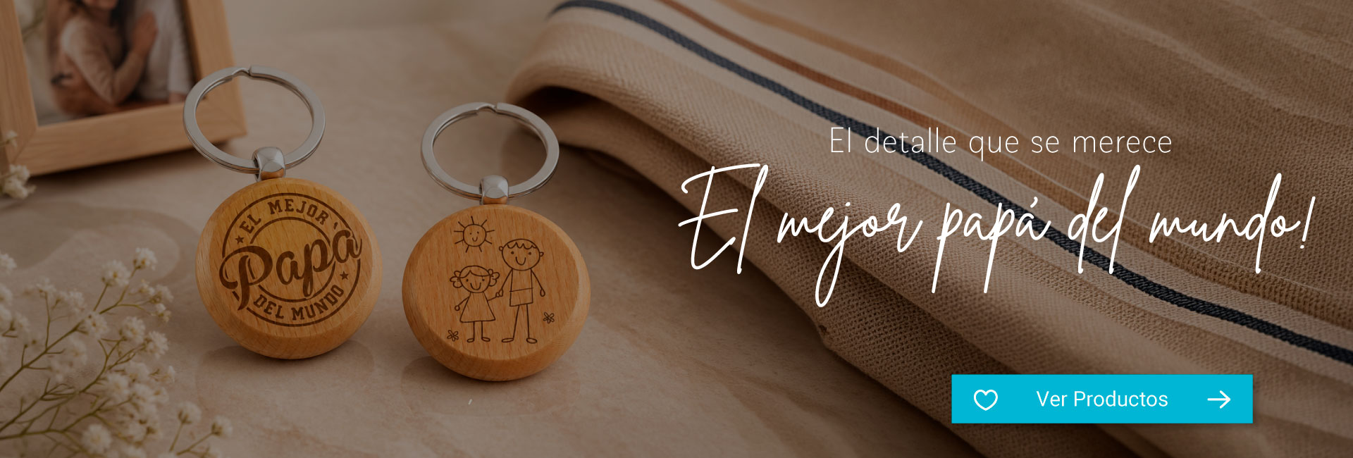 Banner pap&aacute; llavero